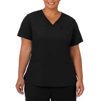 Jockey 2299 Womens Plus V Neck Short Sleeve Stretch Fabric Scrub Top