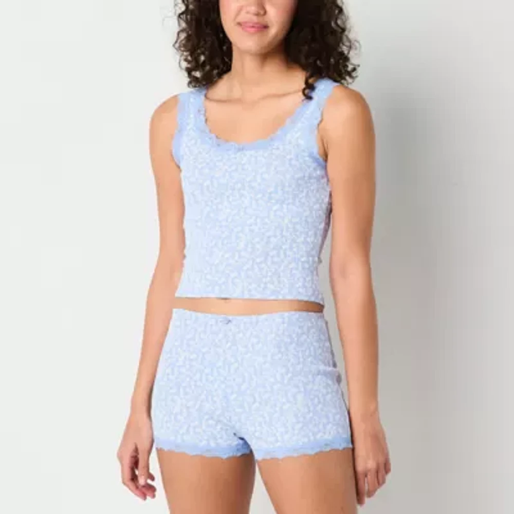 Arizona Body Womens U Neck Sleeveless Pajama Top