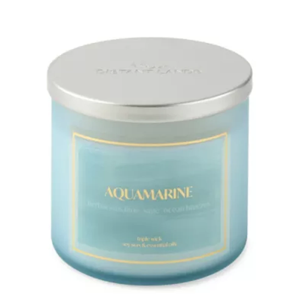 Distant Lands Aquamarine 3-Wick Scented Jar Candle
