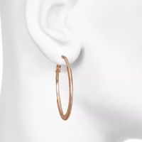 Bijoux Bar Delicates Womens 41.3mm Hoop Earrings