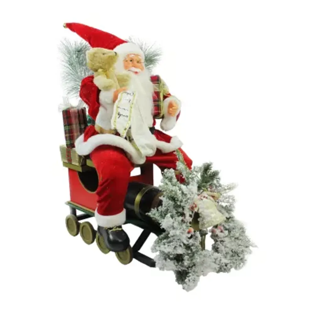 26'' Red and White Traditional Santa Claus Christmas Figure