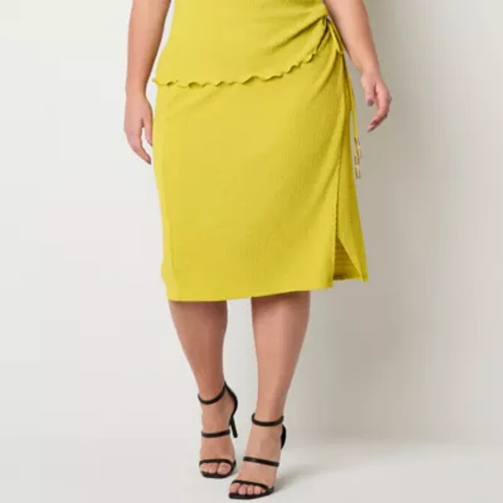 Bold Elements Womens Plus Wrap Skirt