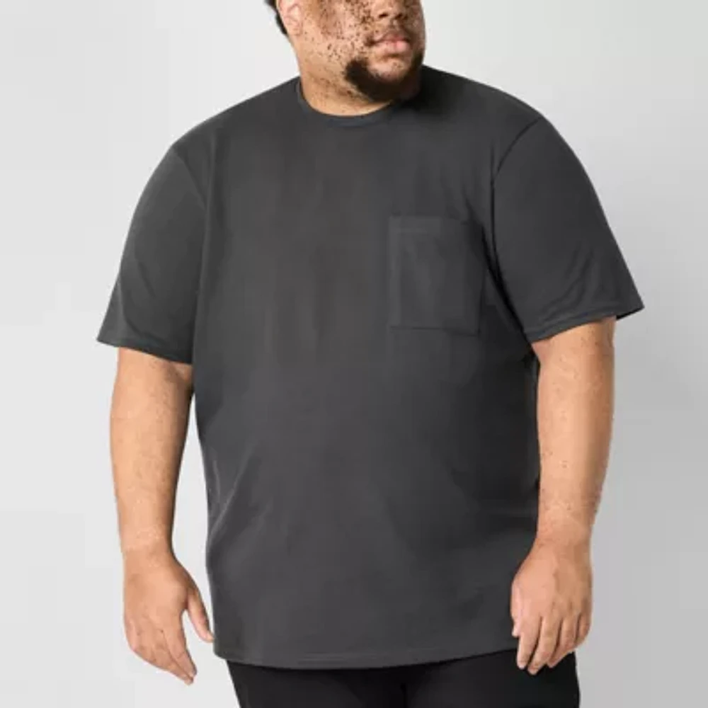 Stylus Mens Crew Neck Short Sleeve Big and Tall T-Shirt