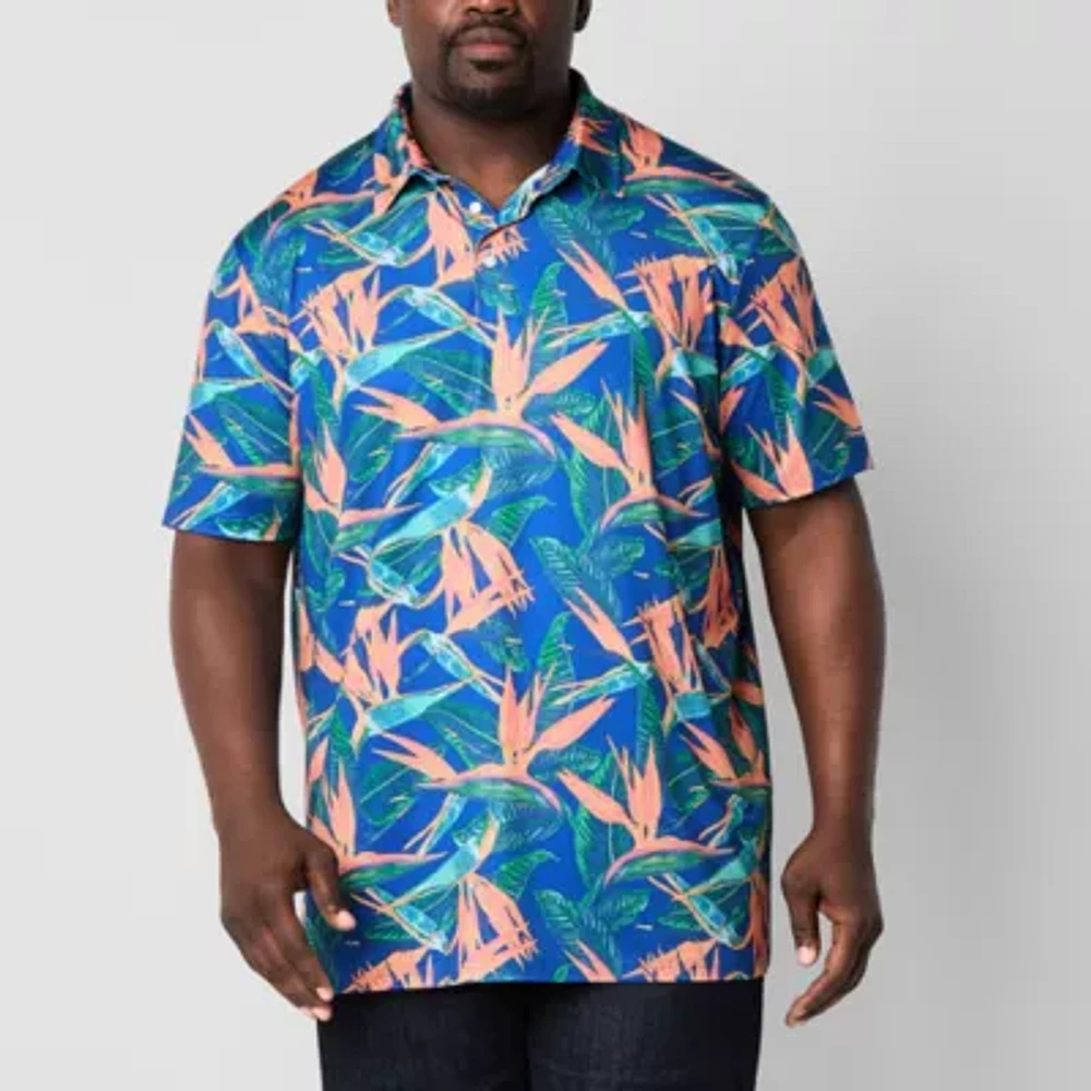 St. John's Bay Performance Big and Tall Mens Classic Fit Short Sleeve