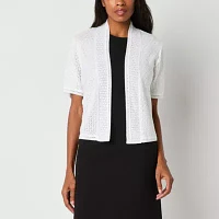 Perceptions Womens Short Sleeve Shrug