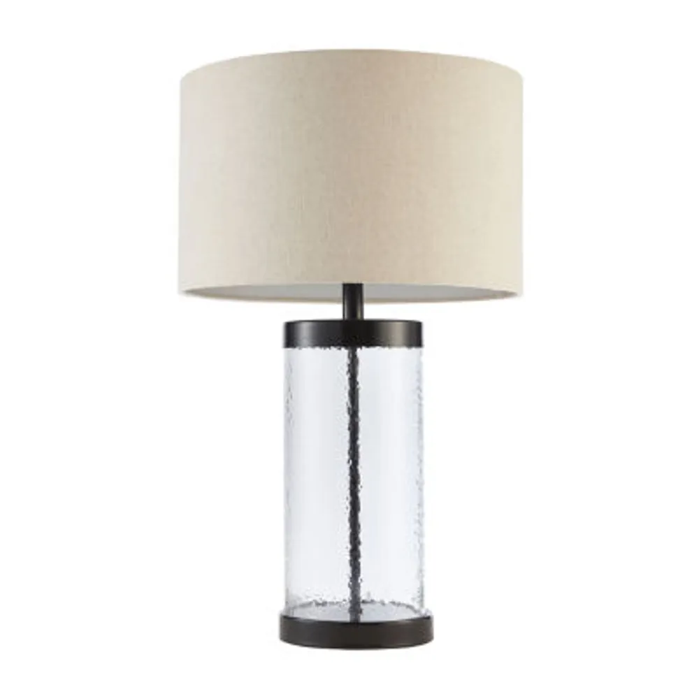 Hampton Hill Macon Glass Cylinder Table Lamp
