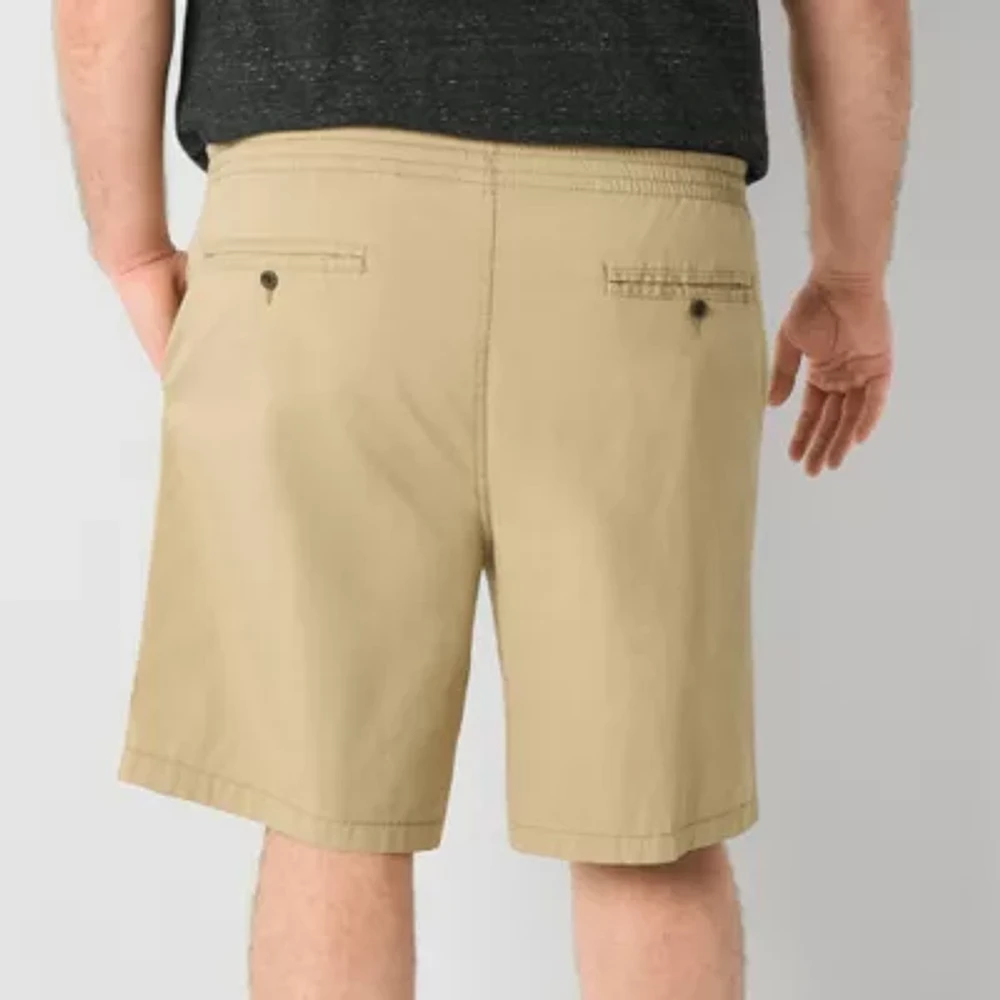 St. John's Bay Pull-On Deck 10" & 11" Mens Big and Tall Stretch Fabric Chino Short