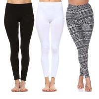 White Mark Womens Mid Rise 3-pc. Full Length Leggings