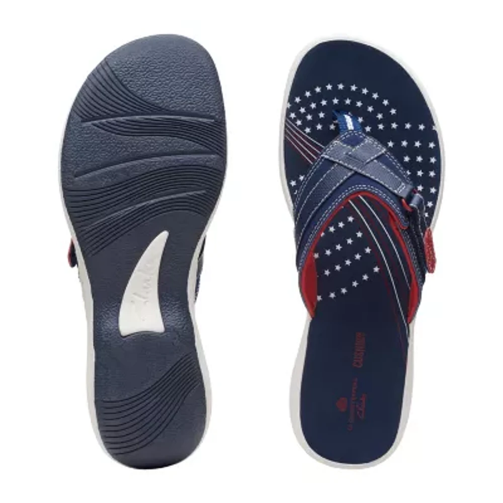 Clarks Cloudsteppers Womens Breeze Sea Flip-Flops