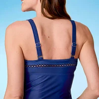 Free Country Floral Tankini Swimsuit Top