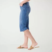 Gloria Vanderbilt Womens Straight Mid Rise Classic Fit Skimmer Pant