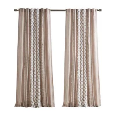 INK+IVY Imani 50"W X 84"L Rod Pocket Light-Filtering Single Curtain Panel