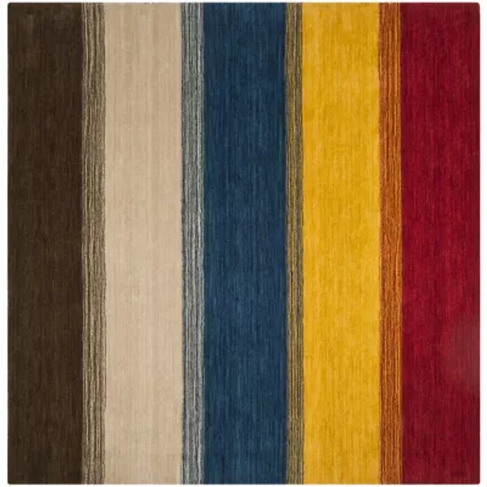 Safavieh Himalaya Collection Ilarion Striped Square Area Rug