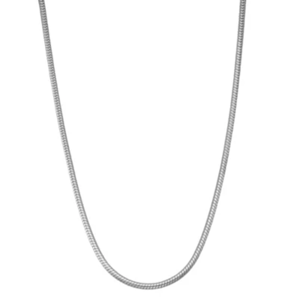 Mens Sterling Silver 20 Inch Snake Chain Necklace