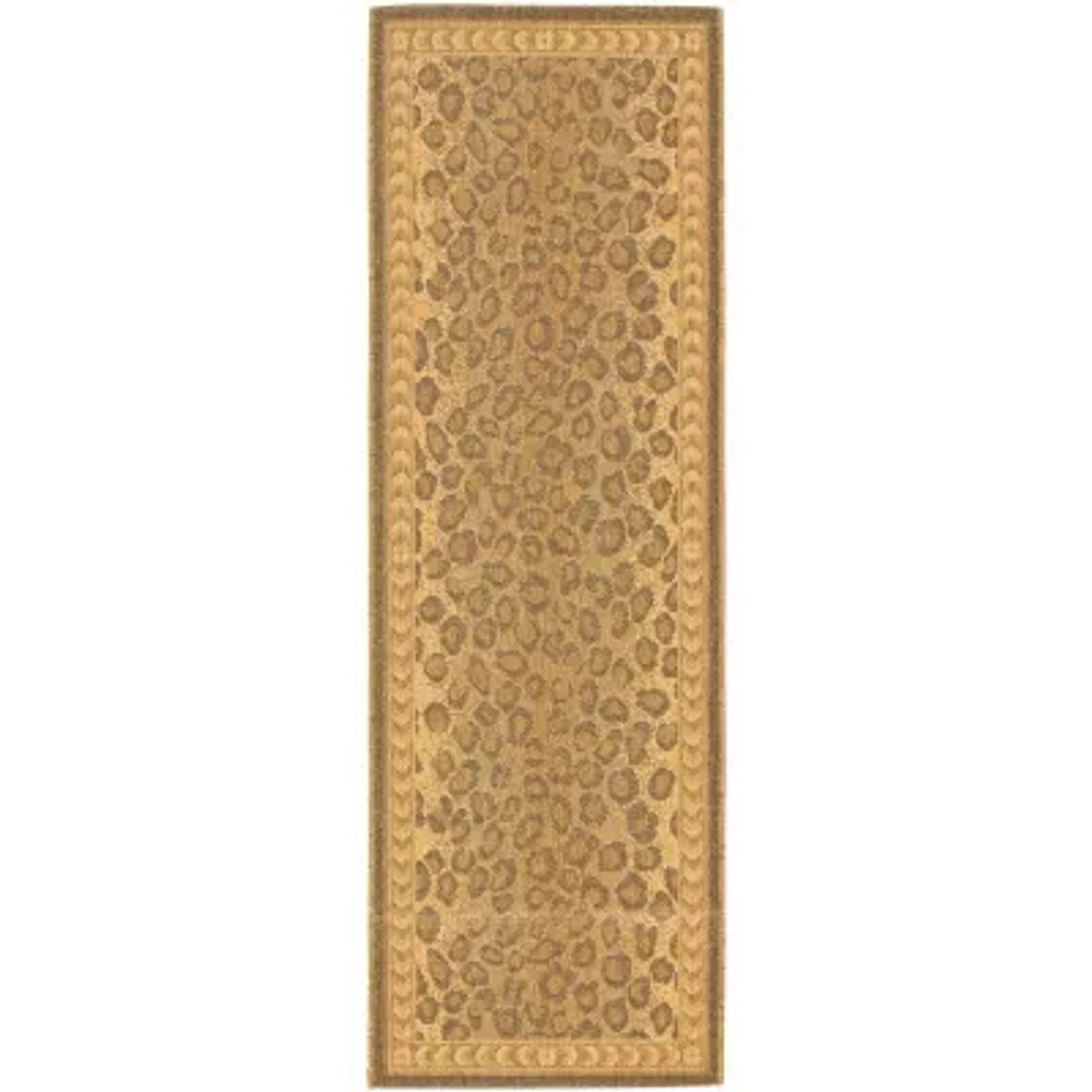 Safavieh Courtyard Collection Daithi Animal Indoor/Outdoor Runner Rug