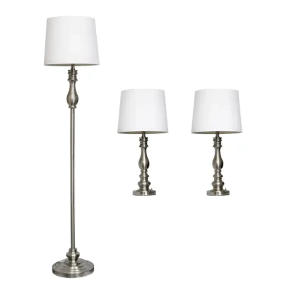 All the Rages Elegant Designs 3-pc. Lamp Set