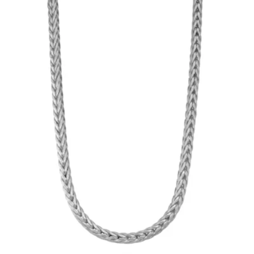 Mens Sterling Silver 20 Inch Wheat Chain Necklace