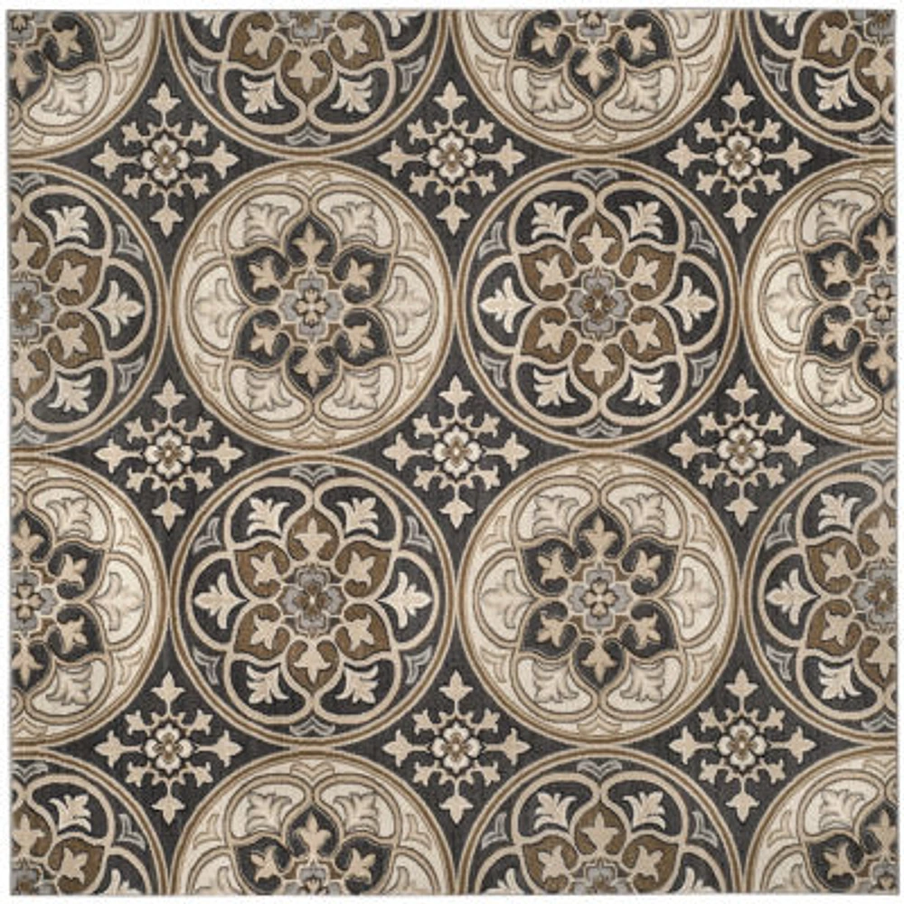 Safavieh Lyndhurst Collection Evette Floral SquareArea Rug