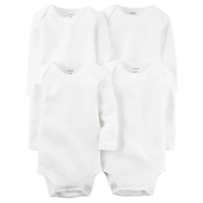 Carter's Baby Unisex Crew Neck Long Sleeve 4-pc. Bodysuit