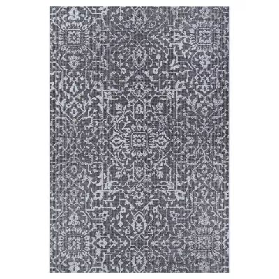 Couristan Monte Carlo Palmette Indoor Outdoor Rectangular Accent Rug