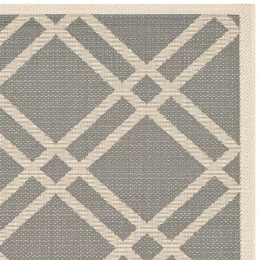 Safavieh Courtyard Collection Hannah Geometric Indoor/Outdoor Area Rug