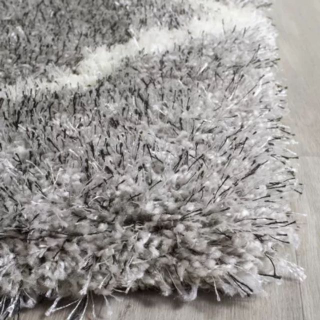 Safavieh Montreal Shag Collection Doriane Geometric Runner Rug