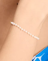 One In A Million Chain & Pearl Line Bracelet