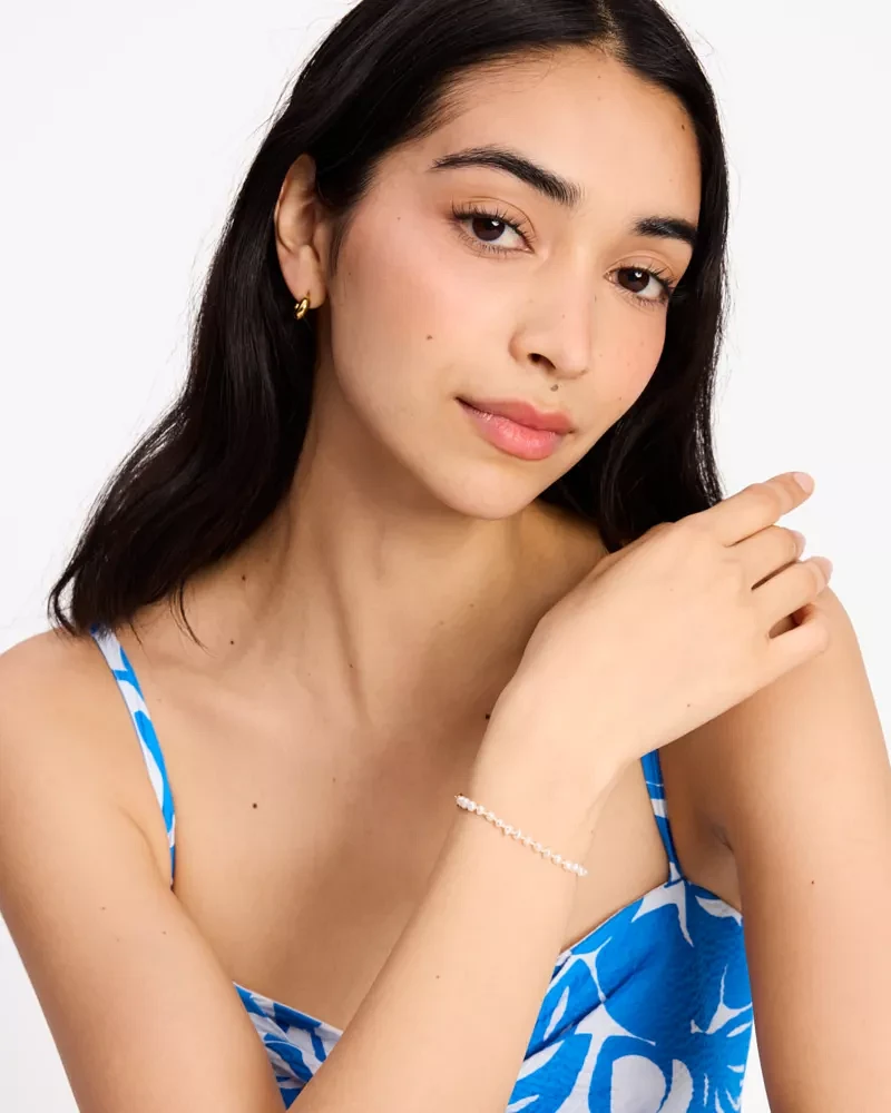 One In A Million Chain & Pearl Line Bracelet