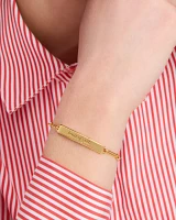 Heart Of Gold Id Bracelet