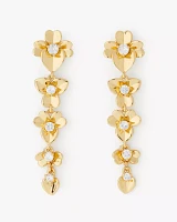 Precious Pansy Linear Earrings