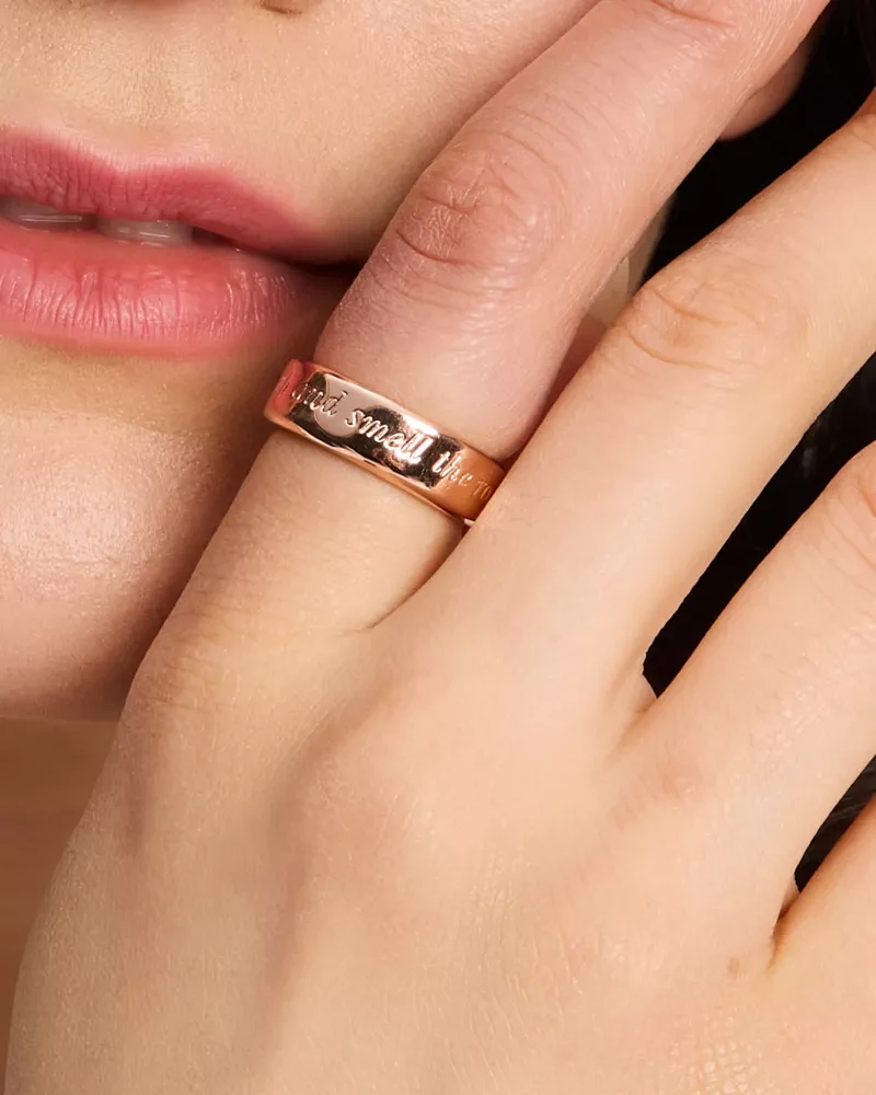 Stop And Smell The Roses Idiom Ring
