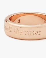 Stop And Smell The Roses Idiom Ring