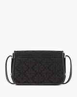 Liv Spade Flower Jacquard Crossbody Bag