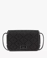 Liv Spade Flower Jacquard Crossbody Bag