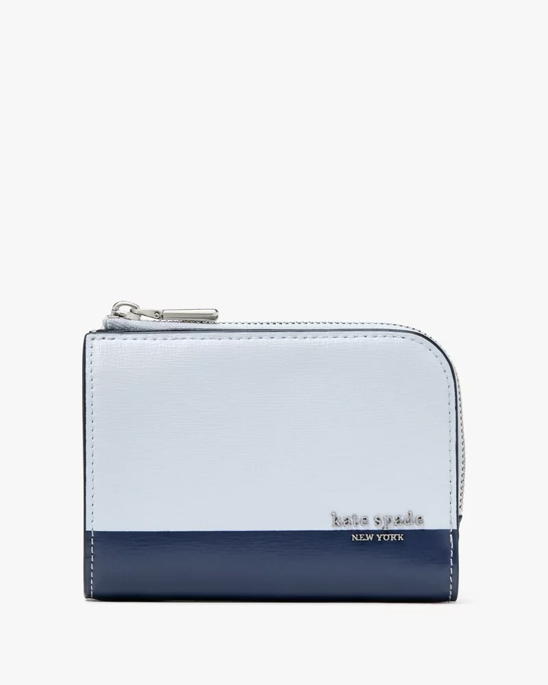 Devin Colorblocked Small Compact Wallet