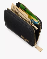 Devin Colorblocked Zip Card Case