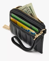 Deco Quilted Card Case Wristlet