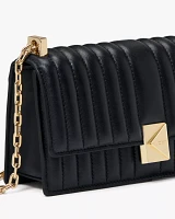 Deco Quilted Mini Flap Chain Crossbody