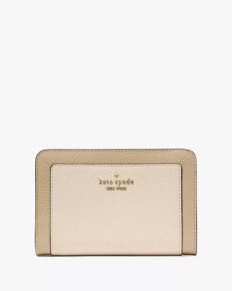 Lena Colorblock Medium Compact Bifold Wallet