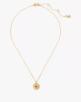 The Color Spark Collection Blue Fearless Medallion Necklace