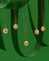 The Color Spark Collection Blue Fearless Medallion Necklace
