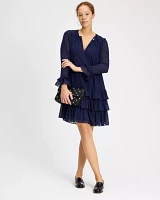 Breezy Dot Flounce Dress