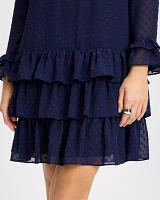 Breezy Dot Flounce Dress