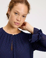Breezy Dot Flounce Dress