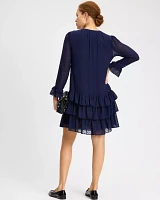Breezy Dot Flounce Dress
