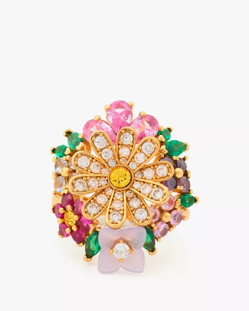 Bursting Blooms Cocktail Ring