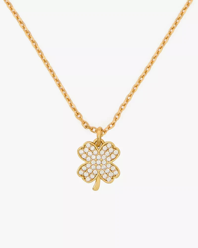 Lucky Charm Pavé Clover Pendant