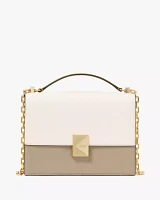Deco Color-blocked Chain Shoulder Bag