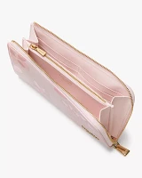 Devin Spring Pansies Zip-around Continental Wallet