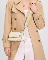 Double Up Spring Pansies Crossbody
